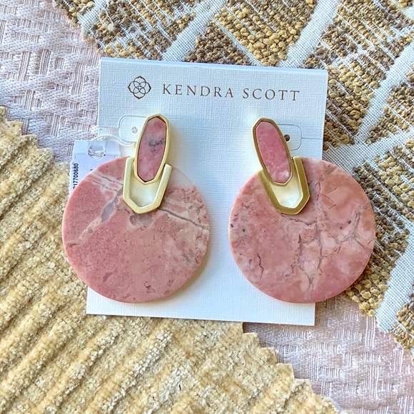 Kendra Scott Jewelry - Kendra Scott Didi Earrings in Pink Rhodonite